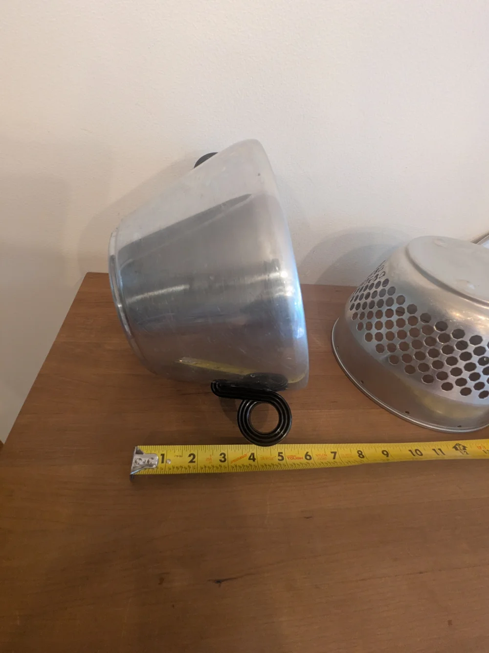 Vintage Aluminum Steamer Pot Basket & Dome Lid MCM